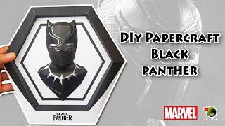 How to make papercraft Black Panther  Marvel [upl. by Colman]