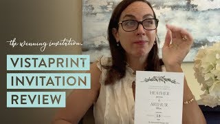 VistaPrint Invitation Review [upl. by Maud785]