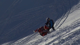 How to Sidehill in Hard Snow On a Snowmobile – Riding Tip [upl. by Del]