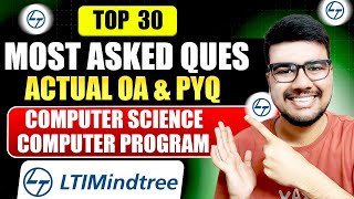 LTI MindTree Most asked technical questions l Computer Science amp Programming  MUST WATCH [upl. by Htiduj]