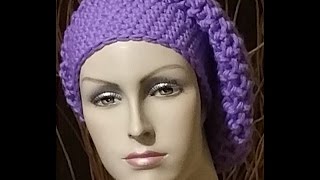 Tutorial basco alluncinetto  boina crochet  beret crochet [upl. by Jessen]