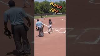 Insane Softball Play 3B Assist to SS Using Head Bounce [upl. by Lietman]