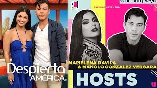 Marielena Dávila y Manolo González Vergara debutan en Premios Juventud 2018 [upl. by Donnie103]