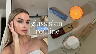 how I cleared my skin  routine for glowy glass skin [upl. by Eelyme]