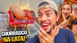 FIZEMOS UM CHURRASCO COM UMA LATINHA DE COCACOLA [upl. by Aland]