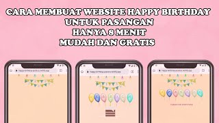 CARA MEMBUAT WEBSITE UCAPAN ULANG TAHUN  SCRIPT HTML SELAMAT ULANG TAHUN [upl. by Nwahshar569]