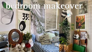 complete bedroom transformation cozy pinterest aesthetic and artsy posters🤍 [upl. by Aivatnohs]