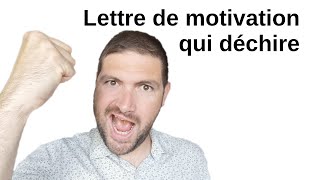 Comment faire une bonne lettre de motivation pour un Master par exemple [upl. by Babcock422]