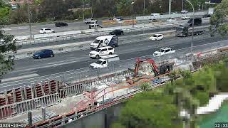 Warringah Freeway Upgrade time lapse  Thursday 03 October 2024 [upl. by Ynove276]