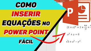 Como inserir EQUAÇÕES no POWER POINT [upl. by Kieran]