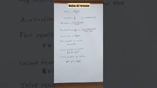 Motion ALL FORMULAS  Class 9th Science [upl. by Ferreby516]