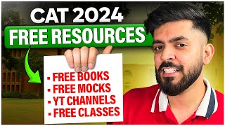 CAT exam FREE Resources ➤ CAT Preparation 2024  FREE Classes Mocks Books [upl. by Luht]