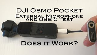 DJI OSMO POCKET  USING AN EXTERNAL MICROPHONE [upl. by Eiloj]