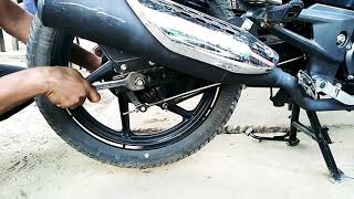 How To Open Rear Wheel of Motorcycle  Quickest Easiest amp Simple Way To Change Rear Wheel [upl. by Ahsika656]