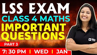 LSS Exam Maths  Important Questions Part 3  Exam Winner Class 4 [upl. by Htrag]