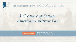 A Creature of Statute American Antitrust Law NLC 2023 [upl. by Hallam]