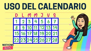 🔴 Uso del Calendario  para niños [upl. by Alodee]