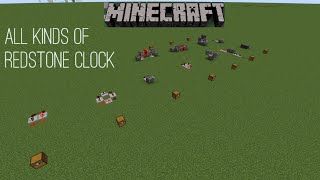 How to make simple redstone clocks in Minecraft  Minecraft Redstone Guide [upl. by Aleacin]