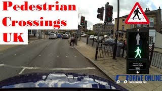 Pedestrian Crossings Driving Lesson  Approaching Pedestrian Crossings UK [upl. by Eniarral]