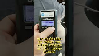 How to disable or enable your garage door motion sensor on your garage door opener liftmaster [upl. by Garrison]