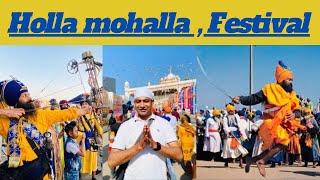 Hola mohalla at Anandpur sahibhorse ridingmartial artsTravelwithbonnie [upl. by Solahcin]