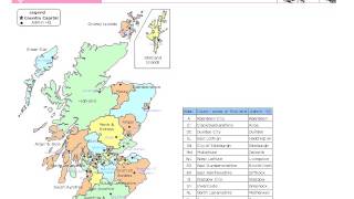 Scotland Editable Map [upl. by Nasas]