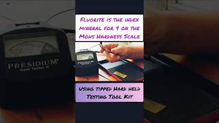 Identifying Fluorite Gemologists Guide to Hardness testing mohs gemtest rockhounding gem [upl. by Lisle]