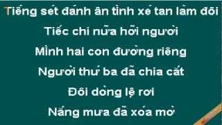 Cuoc Tinh Phoi Phai Karaoke  Phan Đinh Tùng  CaoCuongPro [upl. by Maxi]