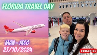 Orlando Florida Travel Day  271024  Flying From Manchester To Orlando With Virgin Atlantic ✈️💚✨ [upl. by Tegdirb283]