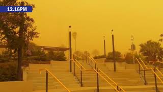 Dust storm hits Mildura on hot windy day [upl. by Ajnek]