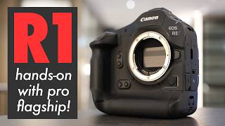 Canon EOS R1 HANDSON firstlooks review PRO flagship [upl. by Goldstein]