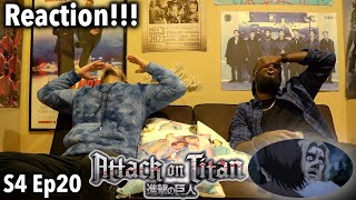 ATTACK ON TITAN 4x20 REACTION  MEMORIES OF THE FUTURE [upl. by Zitah83]