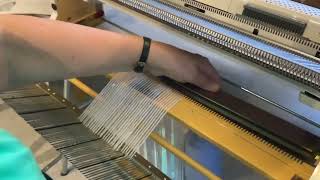 Knitmaster Weavemaster Loom Attachment [upl. by Epolenep598]