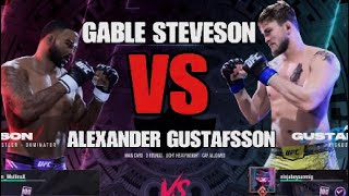 GABLE STEVESON VS ALEXANDER GUSTAFSSON ONLINE UFC 5 [upl. by Flip]