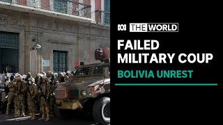 Top general arrested after attempted coup in Bolivia fails  The World [upl. by Aribold]