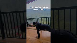 DICIPLINE🔱💯 fitnessmotivation winter homeworkout morning shorts mountains [upl. by Yobybab148]