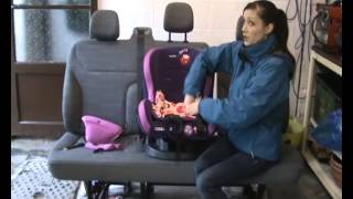 Cosatto Moova group 1 car seat cover removal [upl. by Merrily486]