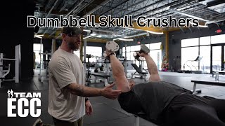 How To Dumbbell Skull Crusher [upl. by Armond]