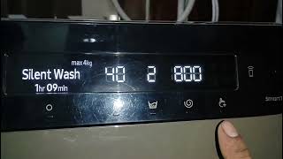 sumsung front load washing Machine digital inverter 8kg new model full details demo [upl. by Nomit680]