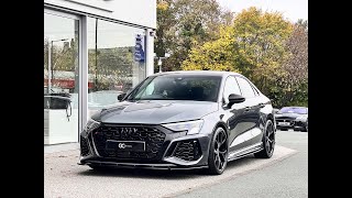 2023 Audi RS3 Saloon Carbon Black  GC Motors [upl. by Raffin71]