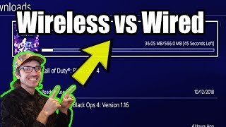 Wireless vs WIRED How to DOWNLOAD GAMES faster on PS4 3X SPEED INCREASE [upl. by Kei]