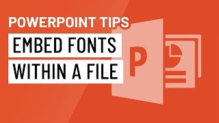 PowerPoint Quick Tip Embed Fonts Within a File [upl. by Goran975]