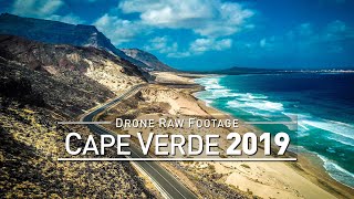 【4K】Drone RAW Footage  CAPE VERDE 2019  Mindelo  Sao Vicente  UltraHD Stock Video [upl. by Mastic938]