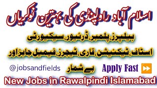 Islamabad Rawalpindi New Jobs  Rawalpindi Private jobs 2024  New Jobs in Rawalpindi Islamabad [upl. by Ilanos373]