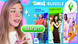 Des Packs SIMS 4 gratuits wow  🎉 [upl. by Lacim764]