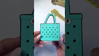 Bogg Bag transformation using acrylic and glue 🛍️ 🏝️ Video by fabidesignstudio [upl. by Clotilde9]