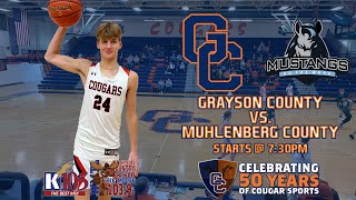 Grayson County Cougar Basketball vs Muhlenberg County [upl. by Oker]