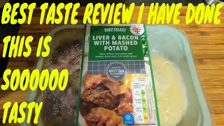 LIVER amp BACON WITH MASHED POTATO Lidl REVIEW £2 79 [upl. by Estren]