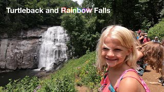 Turtleback and Rainbow Falls Cliff Diving and Sliding Down Waterfall tntsmithadventures [upl. by Ocicnarf]