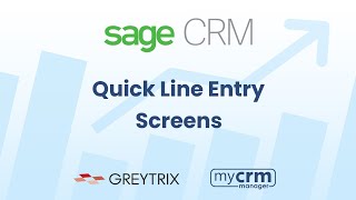 Sage CRM Quick Line Entry screens for Order Processing to Sage [upl. by Swamy]